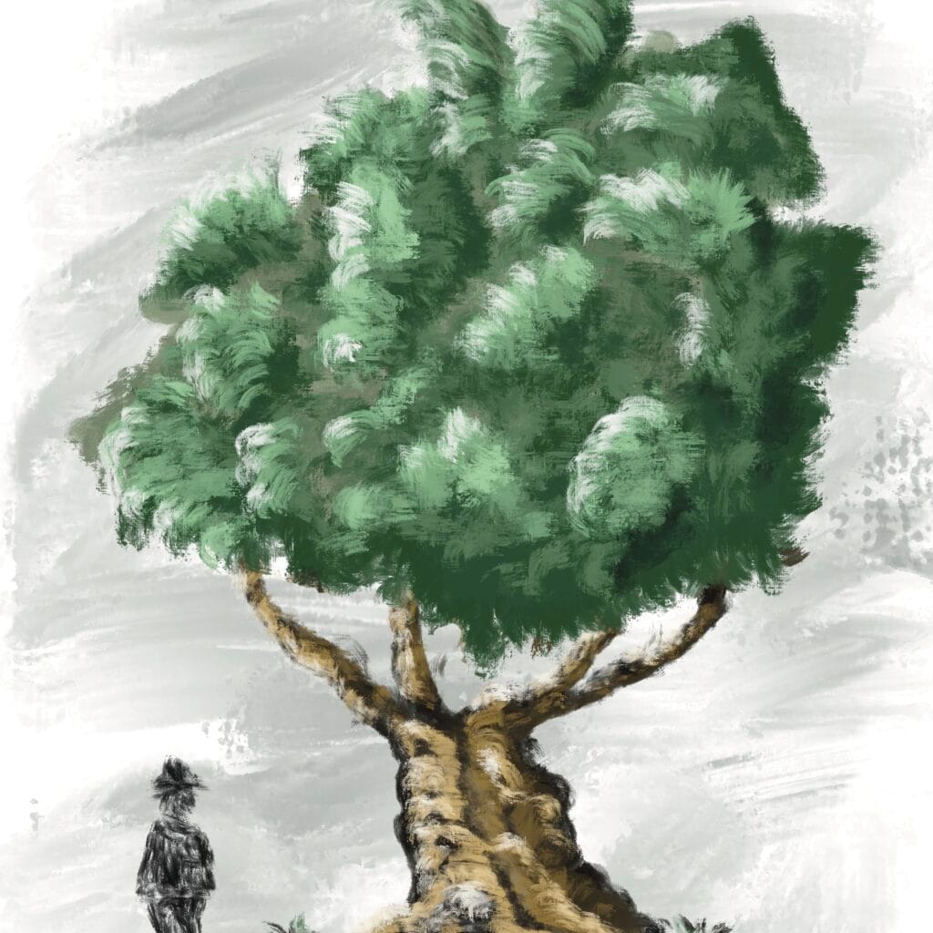 LONELY MAN, LONELY TREE