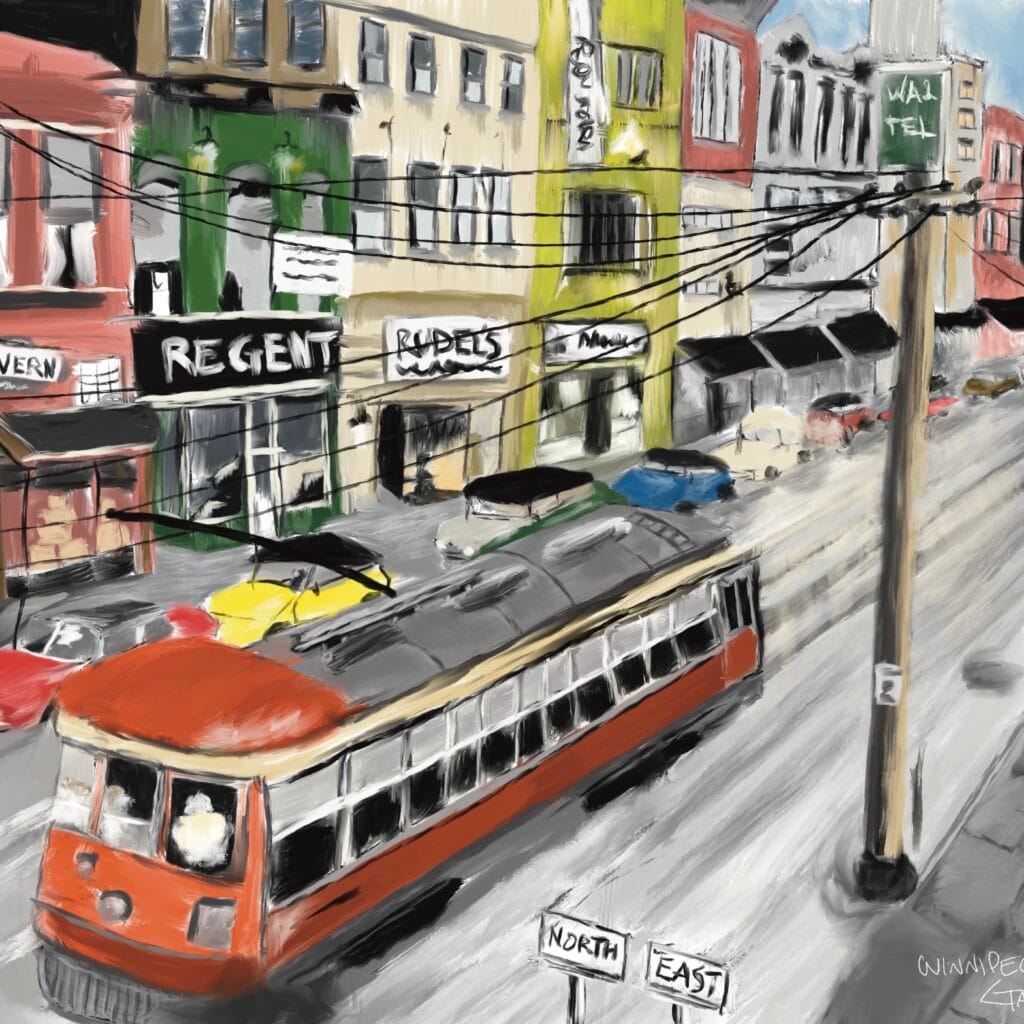 WINNIPEG TROLLEY 1950